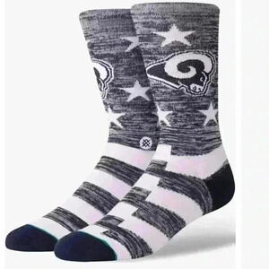 Stance LA Rams NFL Crew Socks Men’s Large 9-12 NWT